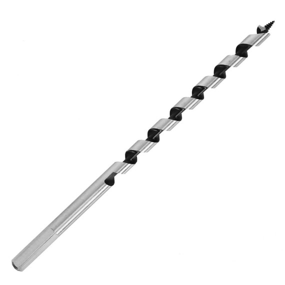 Hex Shank Wood Auger Drill Bits, power tool accessories, high carbon steel woodworking auger bit.