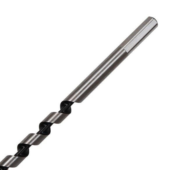 Hex Shank Wood Auger Drill Bits, power tool accessories, high carbon steel woodworking auger bit.