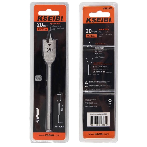 Flat Spade Drill Bits, power tool accessories, high carbon steel flat wood drill bits.