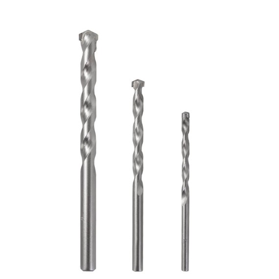 Concrete Drill Bits, power tool accessories, carbon steel with TCT head silver percussion concrete drill bit.